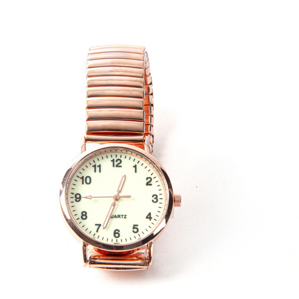 Armbanduhr roségold groß, Ø 3,5 cm